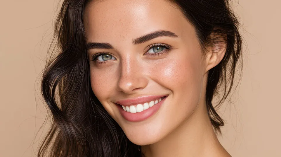 a person with curly hair