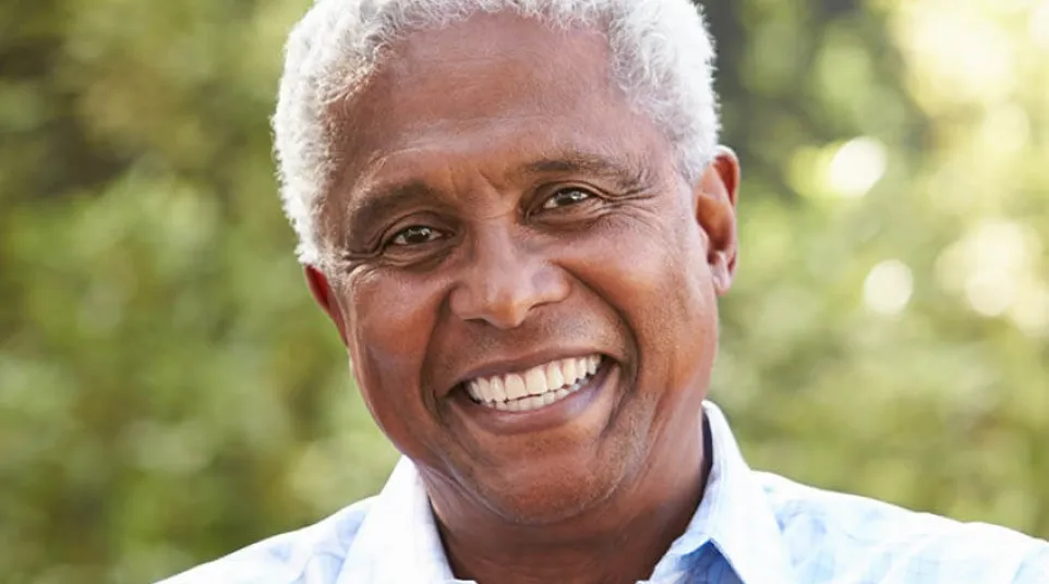 a man smiling for the camera