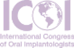 Logo of the International Congress of Oral Implantologists with a globe design and acronym ICOI